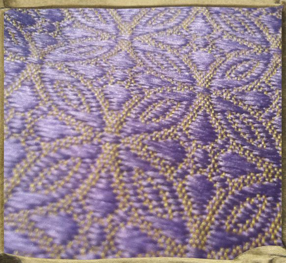 OBI handwoven silk Jacquard in Lilac.